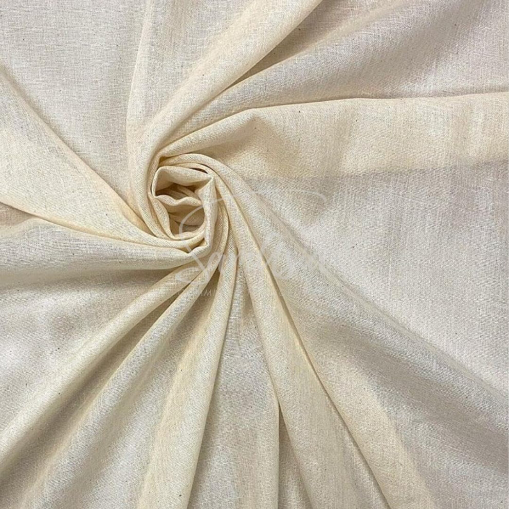 Samasia 1M Natural Muslin Cloths For Cooking, Cheese Cloths For Straining - 100% Cotton Cloth By The Metre, Grade 90 – 140Cm / 54" Wide For Cooking, Baking
