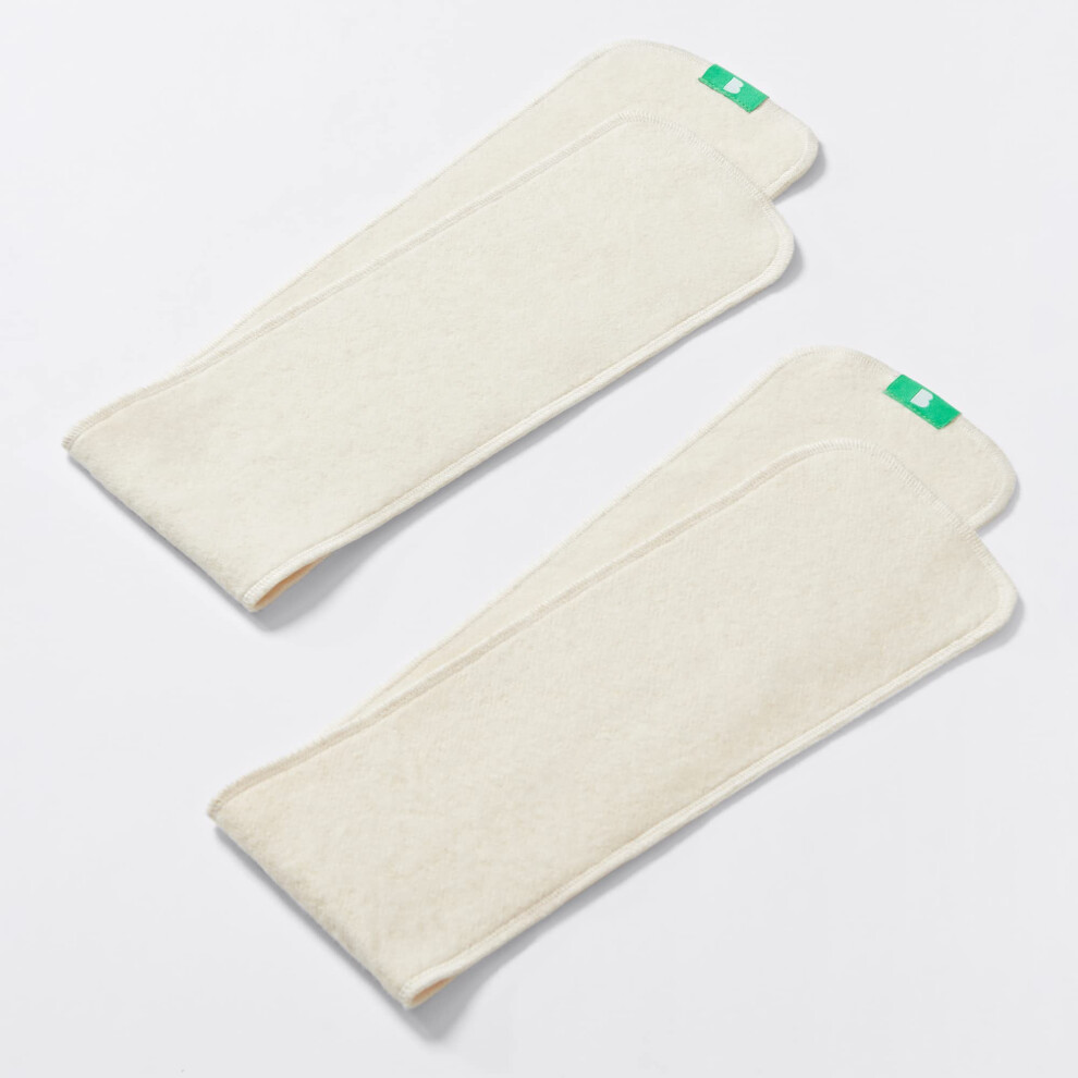 , Revolutionary Reusable Nappy Booster - Flexi Boost - Pack Of 2 Soft Nappy Inserts For Extra Absorbency Bambino Mio