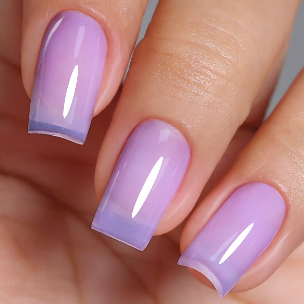 Imtiti Purple Jelly Gel Nail Polish, Sheer Jelly Translucent Uv/Led Soak Off Gel Polish For Diy Nail Art Manicure And Pedicure At Home