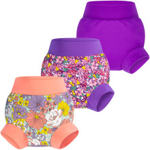 BIG ELEPHANT Baby Swim Diapers 3pcs, Reusable Adjustable Washable Waterproof Swimming Diaper for Boy's and Girl's, 4T