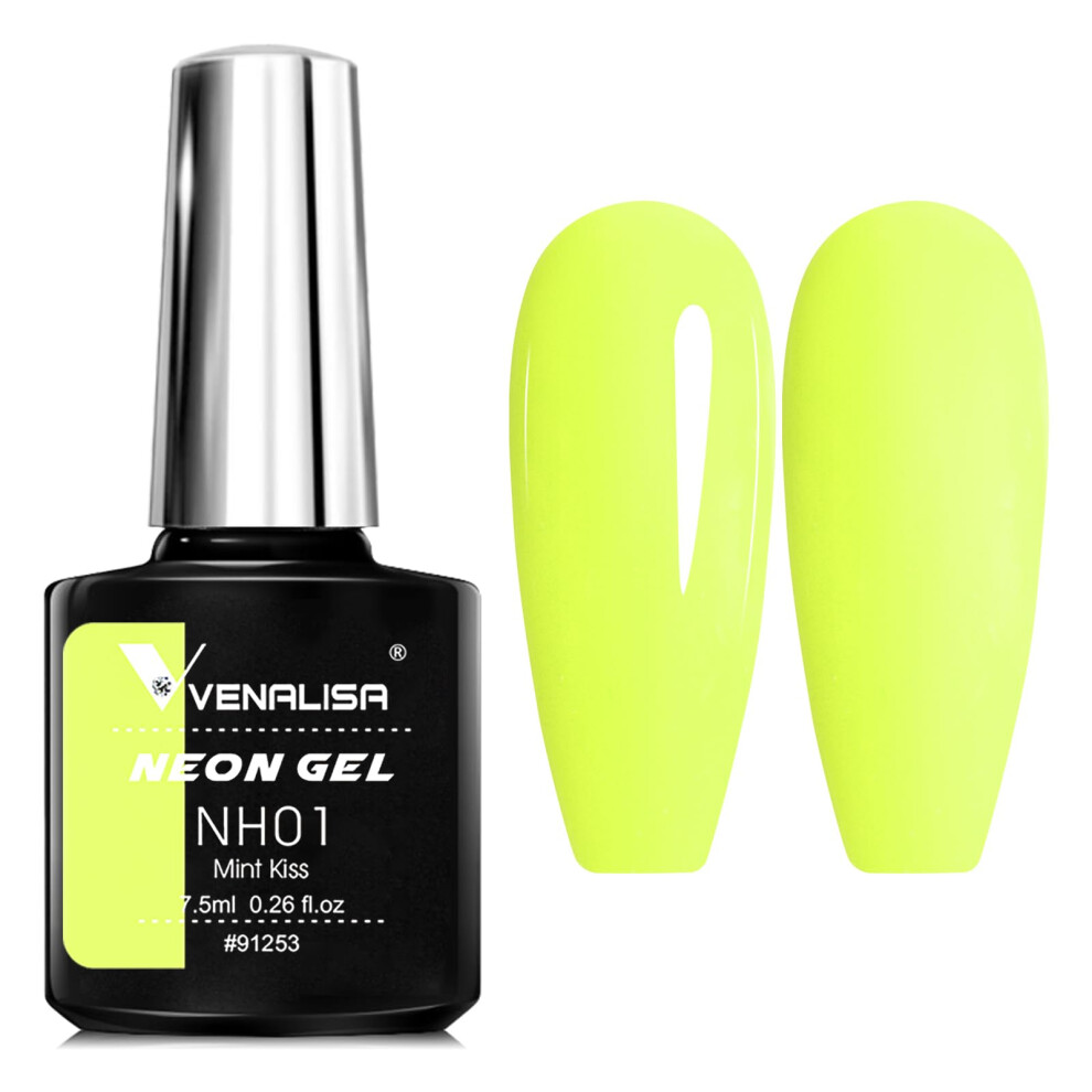 V Venalisa Yellow Venalisa 7.5Ml Neon Color Nail Gel Polish For Nail Art Manicure Top Coat Soak Off Enamel Uv Gel Varnish