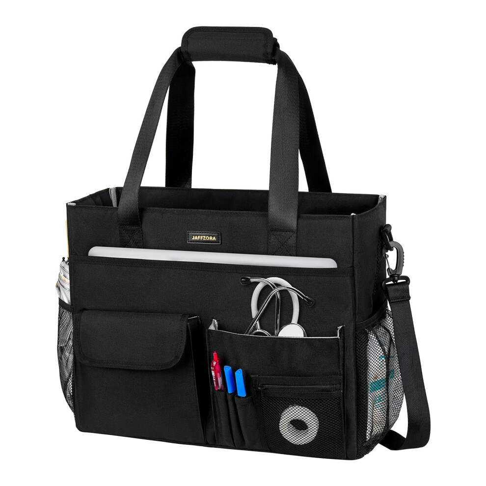 Nurse Tote Bag For Work With Padded Laptop Sleeve, Large Clinical Bag For Nursing Students Jaffzora