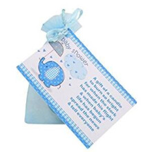 cleverlittlegifts GORGEOUS CUTE BABY SHOWER CANDLE FAVOURS WITH SCENTED CANDLES - BLUE - PINK or WHITE for MUM MUMMY TO BE IDEAL FOR Baby Boy