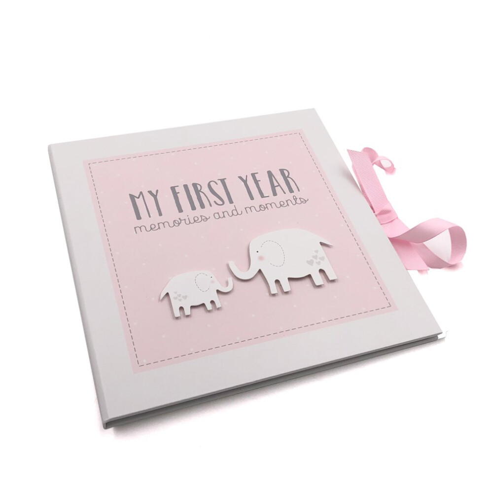 Baby Girl My First Year Keepsake Record Book (No Personalisation) Ukgiftstoreonline