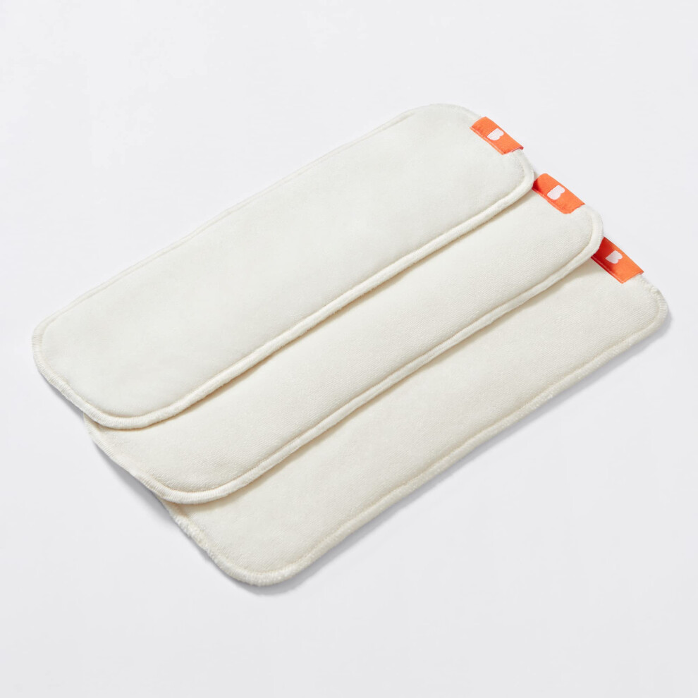 , Revolutionary Reusable Nappy Booster - Daily Boost - Pack Of 3 Soft Nappy Inserts For Extra Absorbency Bambino Mio