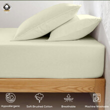 Cotton Comfort Bedding 100% Brushed Cotton Flannelette Fitted Sheet