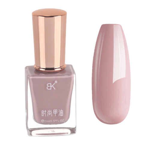 Nail Polish - Dusty Pink Nail Varnish - High Pigmented Purple Pink Nail Polish - Quick Dry Long Lasting Chip Resistant No UV Needed for DIY Home