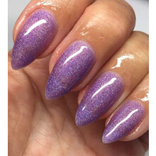 Bluesky Gel Nail Polish LILAC PURPLE GLITTER CH16 FAIRY GODMOTHER UV LED Soak Off