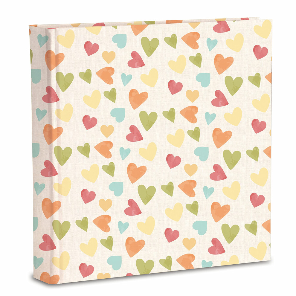 Photo Album 31X31/40Fg (80 Pages) In Cardboard Interspersed With Tissue Paper Cover With Matte Laminated Finish, Hearts Mareli