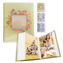 bzbee 6x4 Photo Album with Protective Case - Holds 100 Photos, Slip