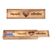 Pregnancy Test Keepsake Box, Surprise Pregnancy Announcement Wooden Box Storage Holder Baby Reveal Souvenir Collection Pregnancy Gift Box for Dad