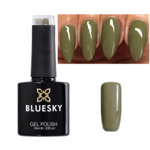 Bluesky Nail Gel Polish Olive Khaki Green, Dried Herb Winter Fashion WF05 UV LED Soak Off