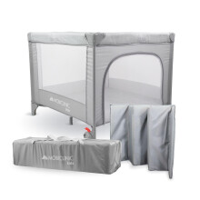 Mobiclinic, Baby Playpen, 2 in 1, Travel Cot, Carry Bag, Foldable, Side Entry, Baby Playpen, 0-3 Years, Sleepland, Breathable Mesh