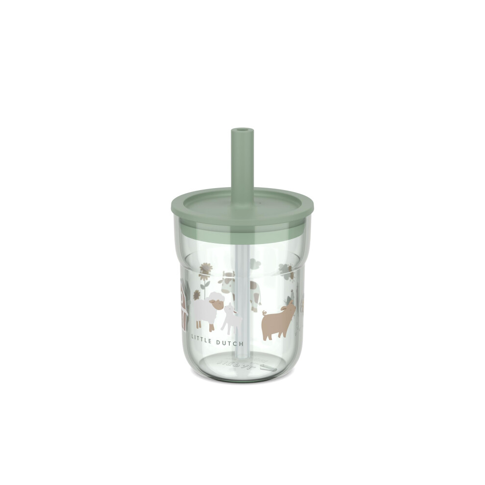 Mepal - Children's Cup With Straw Mio Little Dutch - Flexible Lid With Insect-Proof Straw - Suitable For All Types Of Liquids - Spill-Proof