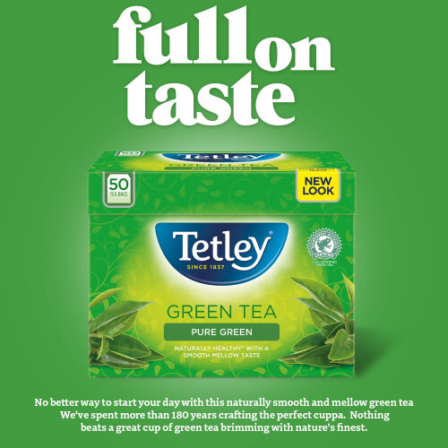 Tetley Pure Green Tea Bags x50 2