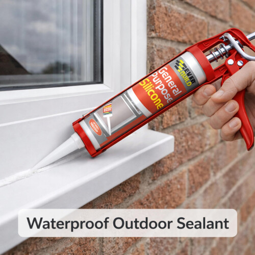 Everbuild General Purpose Silicone Sealant Bundle – White 280ml  Inclu 1