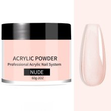 Professional Nude Acrylic Powder - 60g Acrylic Nail Extension Powder for Long-Lasting Manicures. Perfect for Nail Art, Carving & Extensions