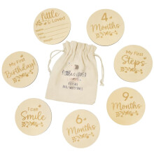 Baby Milestone Cards, Monthly Milestone Baby Discs Parents Personalised Gifts, Age New Baby Present for Boy or Girl