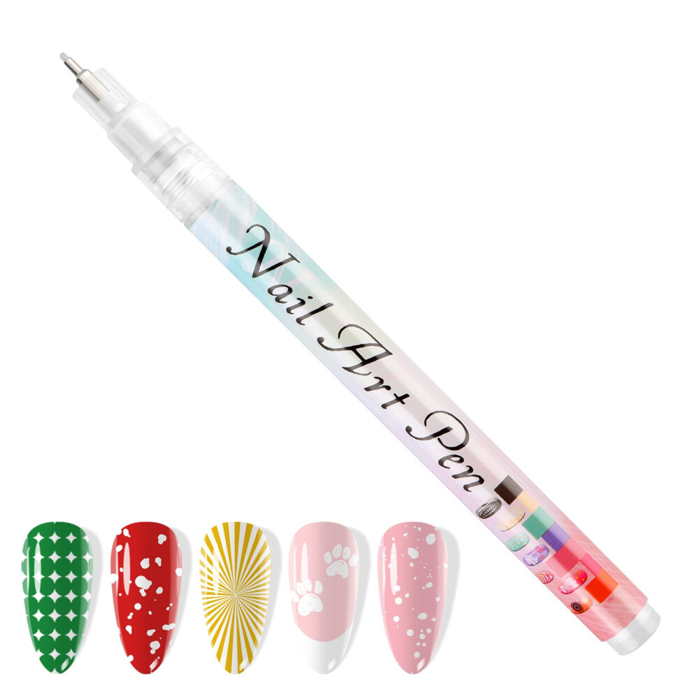 Kalolary 12Pcs 3D Nail Art Pens Set Nail Graffiti Drawing Pen Nail Polish Pens Fine Tip Manicure Tools For Painting Nails Diy Nail Art Beauty Adorn