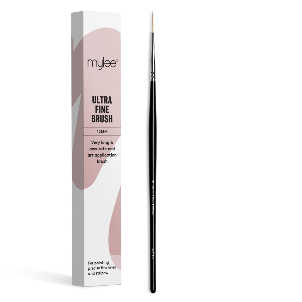 Mylee Brush For Gel Nail Art & Polish Application, 7 Designs, Oval, Angled, Ombre, Fine, Professional Quality Manicure Painting Tool