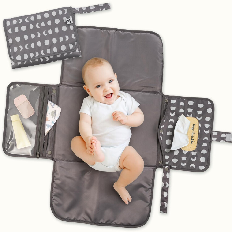 Tiny Twinkle Portable Diaper Changing Pad-Foldable Waterproof Changing Mat&Portable Changing Pad For Travel,Baby Changing Station With Smart Wipes