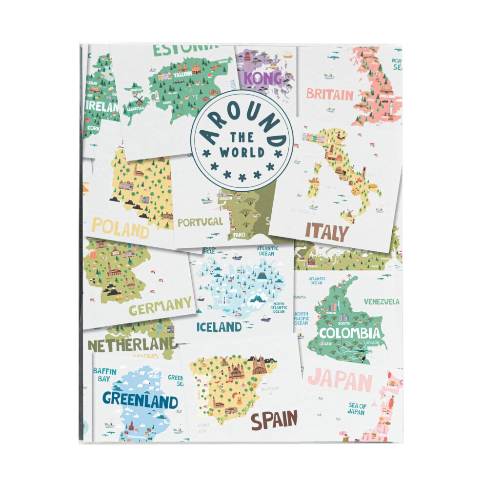 Photo Album 7X5 - Around The World | Soft Cover, 13X20 Cm, 96 Pockets Photo Albums, Memory Book | Travel Gifts Under 10 Pounds Grupo Erik