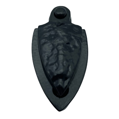 Black Antique Keyhole Cover Escutcheon with Screws 1