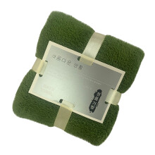 Serviette pour les mains en velours corail, microfibre absorbante, vert armée