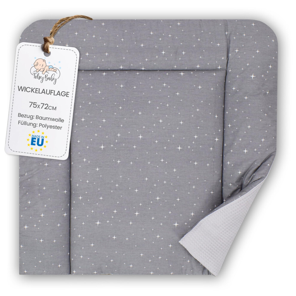 Totsy Baby Changing Pad Cotton 75X72 Cm - Soft And Washable Changing Pad For Babies, Fabric Changing Mat For Changing Table, Changing Dresser