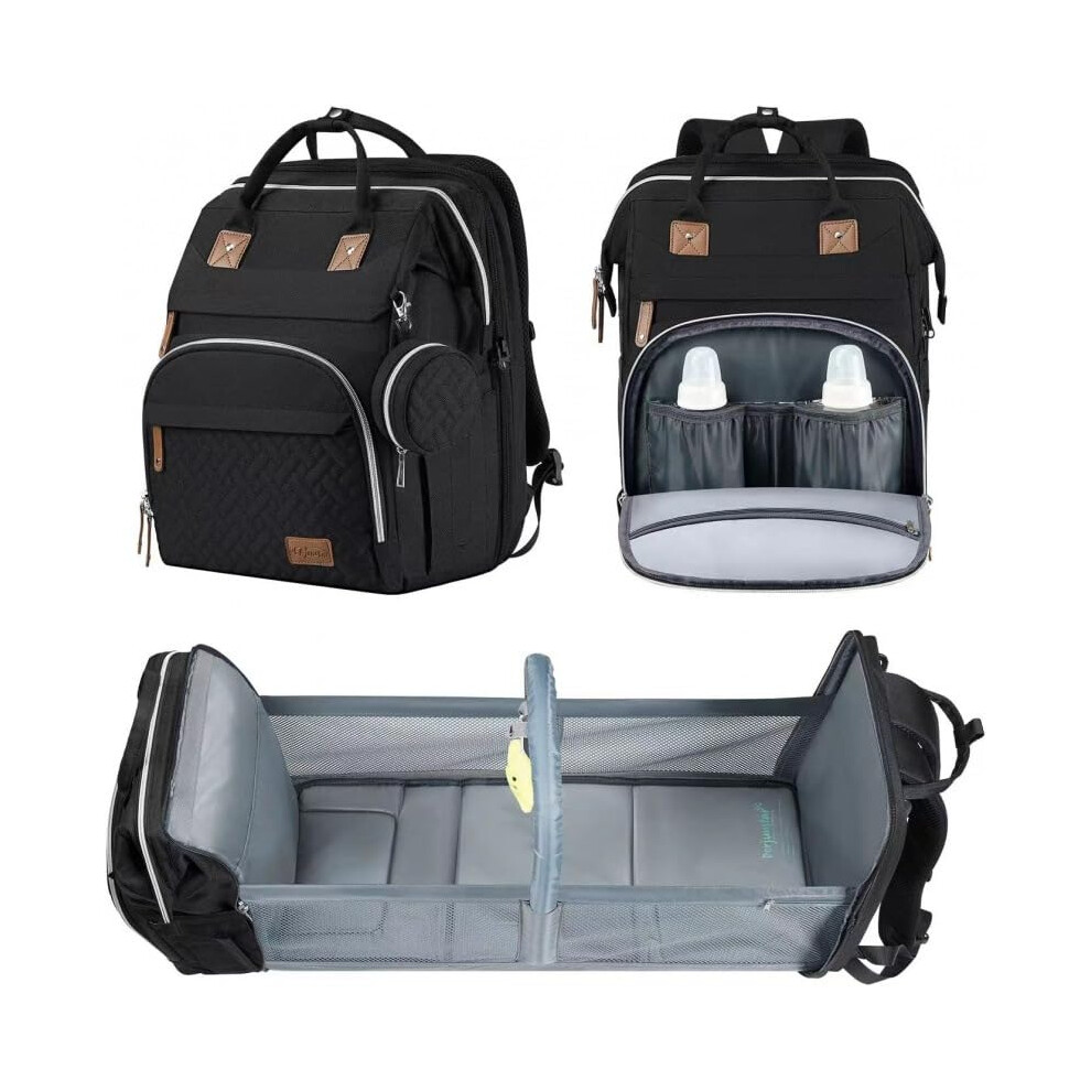Baby Changing Bags - Diaper Bag With Portable Nappy Backpack Baby Bag For Mum With Changing Mat, Pacifier Holder And Stroller Straps - 17 Swiftsprout