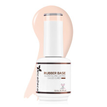 Nicedeco 4 in 1 Rubber Base Gel for Nails, HEMA-Free Clear Sheer Color UV LED Soak Off Polish, Elastic Nail Strengthen Enhance Base Coat 019