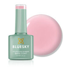 Bluesky Rubber Base Coat 15ml – Dawn Rose - BNR04, Base Gel for Nails, Strengthening Gel Base Coat for 21 Day Manicure, LED UV Lamp Required