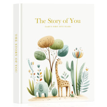 Lanpn Baby Memory Book for Boy Girl - The Story of You, Newborn Babys Photo Album Book Keepsake for New Parents