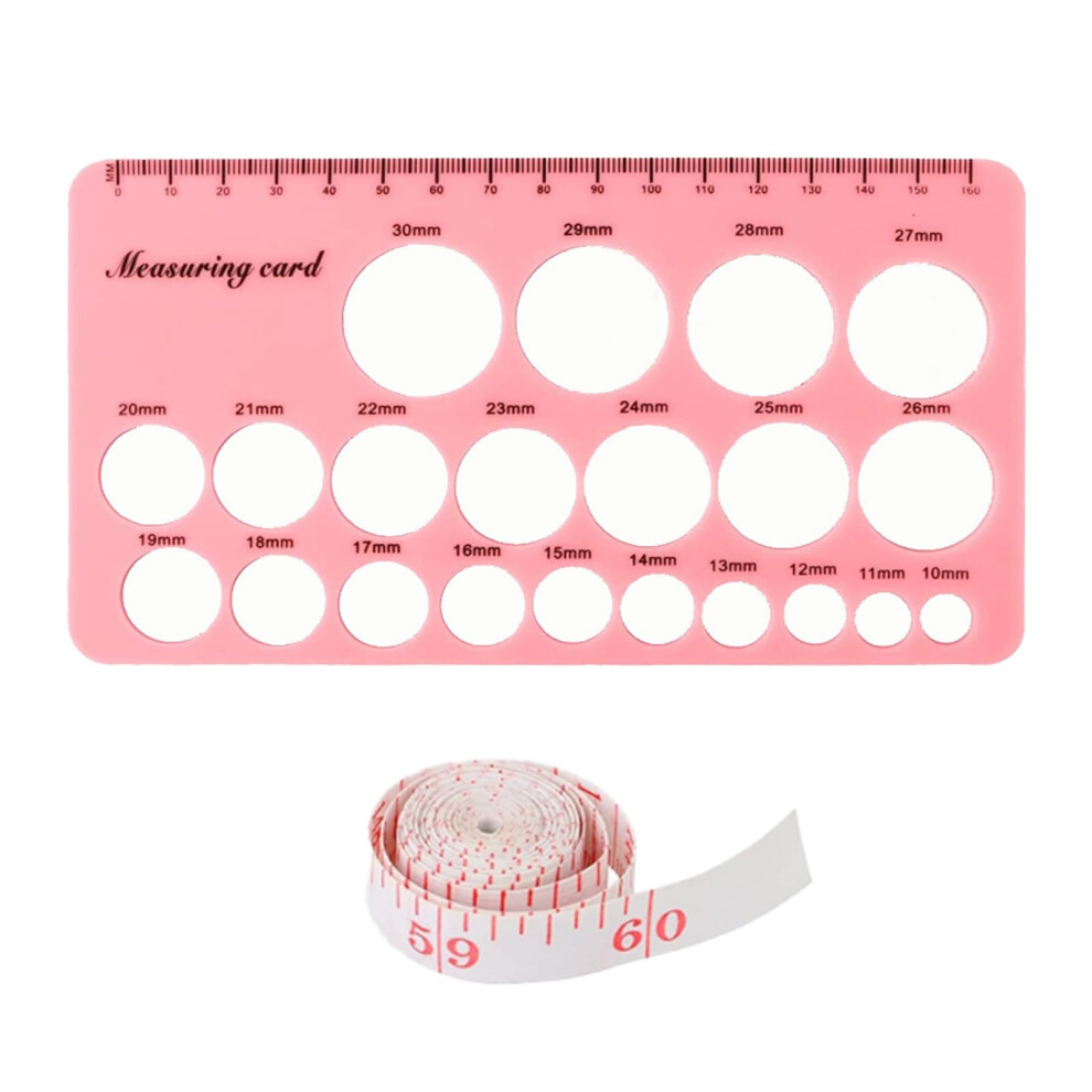 Nipple Ruler, Breast Pump Flange Size Ruler, Silicone Measurement Tool Nipple Sizer For New Moms Breastfeeding Women Pandaear