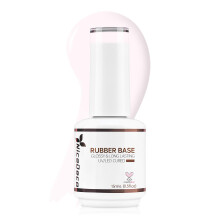Nicedeco 4 in 1 Rubber Base Gel for Nails, HEMA Free Clear Sheer Color UV LED Soak Off, Elastic Nail Strengthen Enhance Base Coat Polish 004