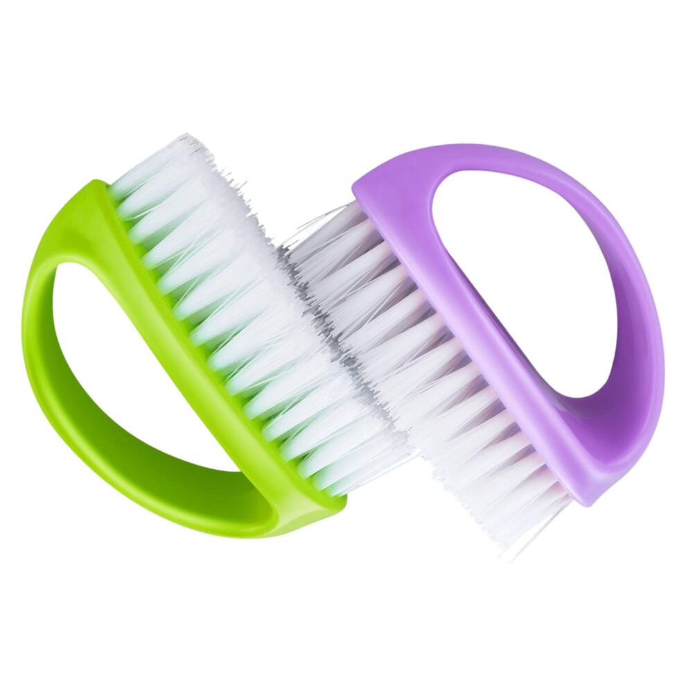 Nvtegr 2 Pcs Nail Brushes For Cleaning Nails, Stiff Bristle Nail Brush, Nail Brushes For Cleaning Nails Fingernail