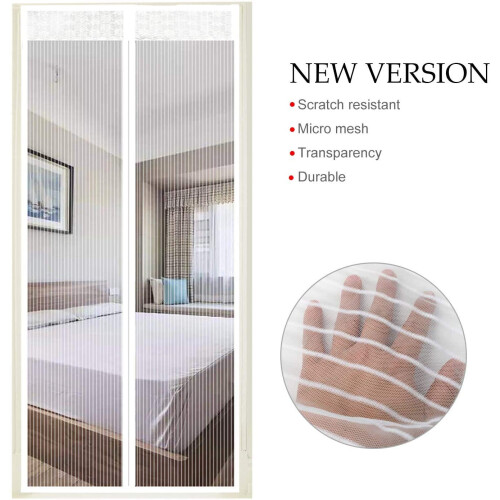 Magnetic Screen Door Polyester Magnetic Door Fly Screen Curtain Magic