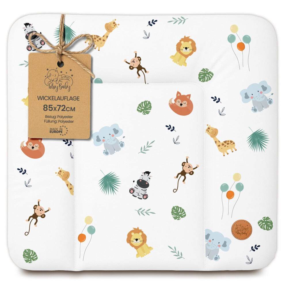 Totsy Baby Changing Pad Wipeable And Waterproof 85X72 Cm - Changing Mat To Place On Changing Table, Changing Top, Changing Dresser, Or Washing Machine