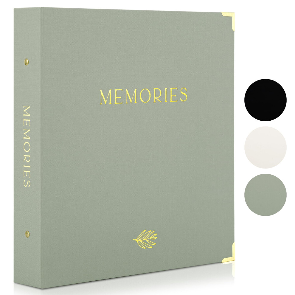 Beautiful Linen Hardcover Photo Album - Lager 4X6 Photos Album Book Holds 500 Photos - Stylish Albums With Foil For Wedding Gold Zicoto