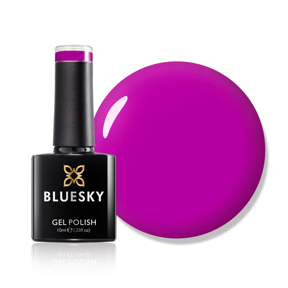 Bluesky Gel Nail Polish, Gothic Grape Neon11, Bright, Colour, Hot, Long Lasting, Chip Resistant, 10 Ml (Requires Drying Under Uv Led Lamp) Pink