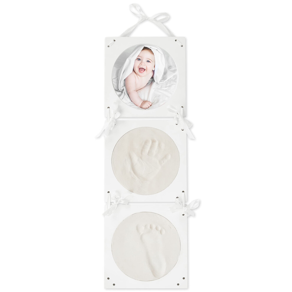 Baby Hand And Footprint Frame | 3D Plaster Cast Kit For Baby Hand And Foot | Footprint Casting Set | Keepsake | Bieco