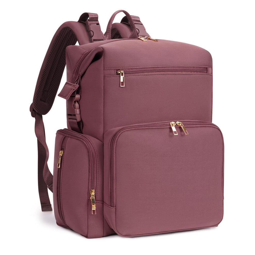 Cei-Cei Neoprene Nappy Changing Bag Backpack Large Newborn Baby Maternity Bags Waterproof Travel Backpack For Mom Dad With Insulated Pockets,Changing