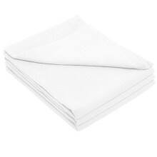 Baby Togs Muslin Cloths for Baby, Baby Muslin Squares, Burp Cloths for Boys and Girls White 6 Pack