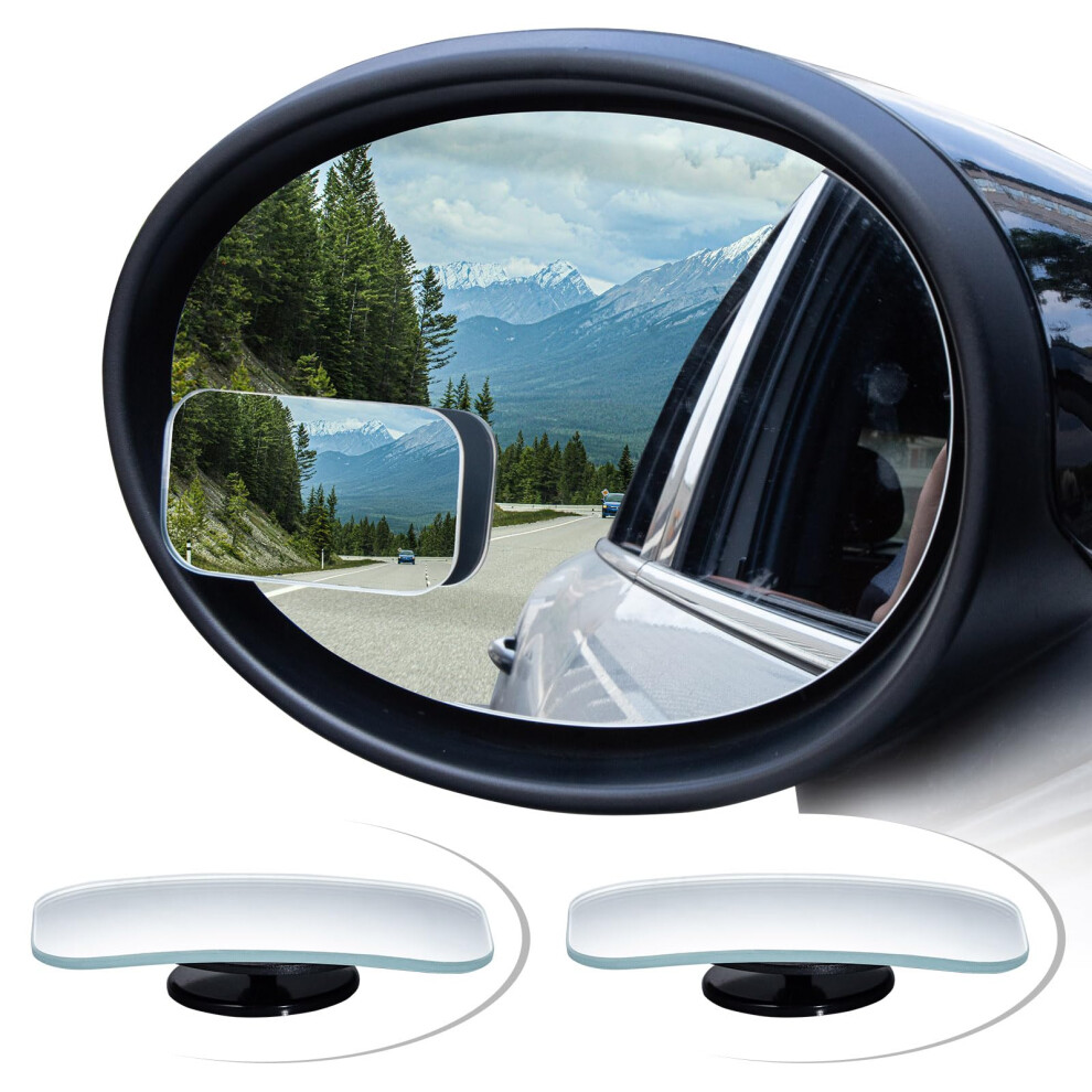 Spurtar Blind Spot Mirrors For Cars Â 360 Rotate Adjustable Hd Convex Car Mirror For Safe Driving, Universal Fit For Suv Van Truck 5051226421556