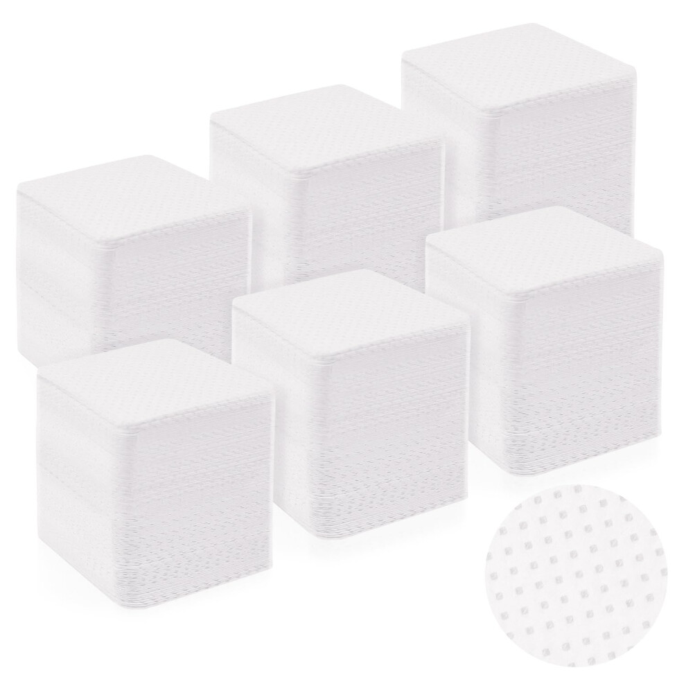 Jiasheng Lint Free Wipes For Nails, 600Pcs Nail Wipes Pads, Nail Polish Remover Pads, Nail Varnish Remover Pads, Absorbent Remover Wipes Meltblown