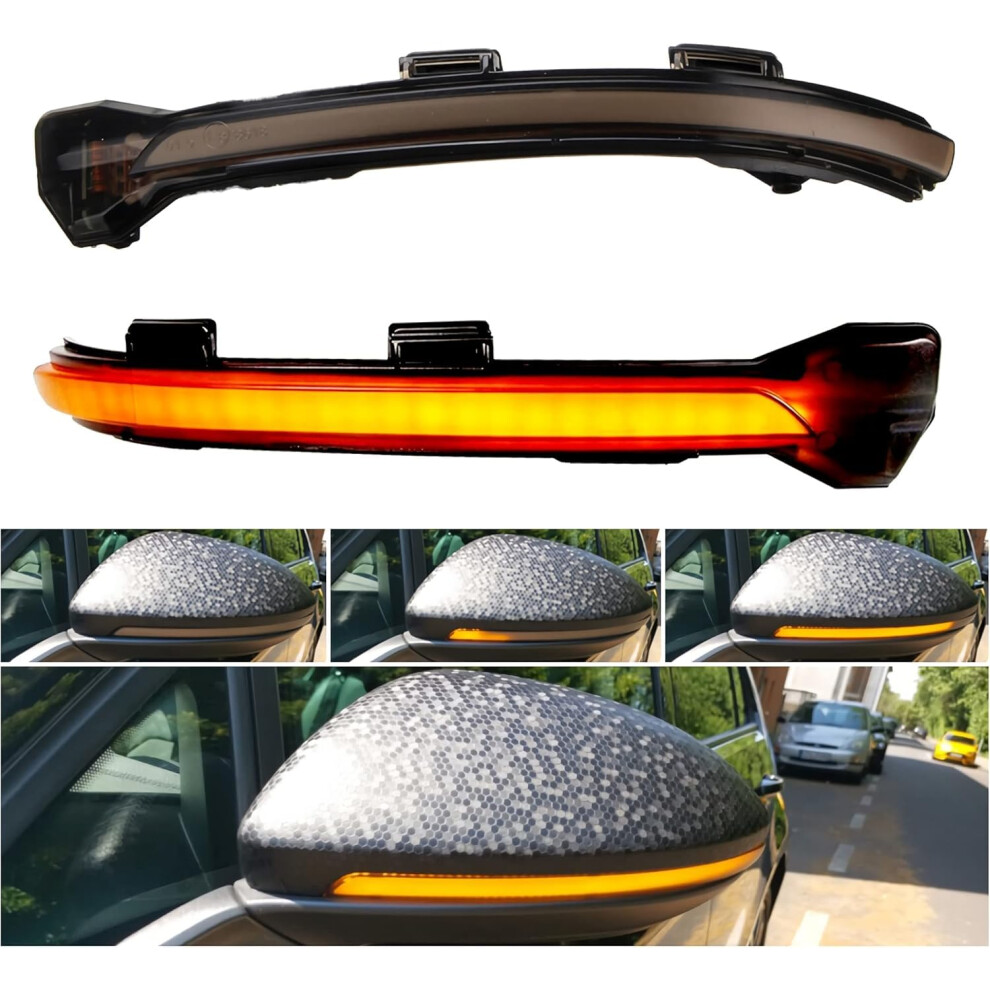 Pulchra Dynamic Led Turn Signal Wing Mirror Indicator Replacement For Vw Golf Mk7 7.5 7 Gti R Gtd Light 5051226421198