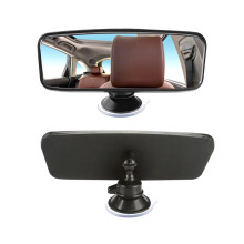 Car Dipping Interior Rear View Mirror with Suction Mount – Wide Angle Adjustable Baby Car Mirror for Learner Drivers & Driving Instructors