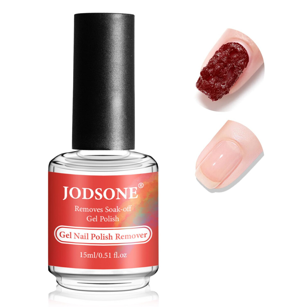 Jodsone Gel Nail Polish Remover, Fast Gel Remover For Nails, Quickly Removes Gel Nail Polish Within 2-5Minutes - No Need For Foil