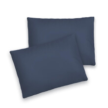 Pizuna Toddler Pillow Cases 33 x 46 cm, Dark Blue, 400 Thread Count 100% Long Staple Cotton Crib Pillowcase Set of 2