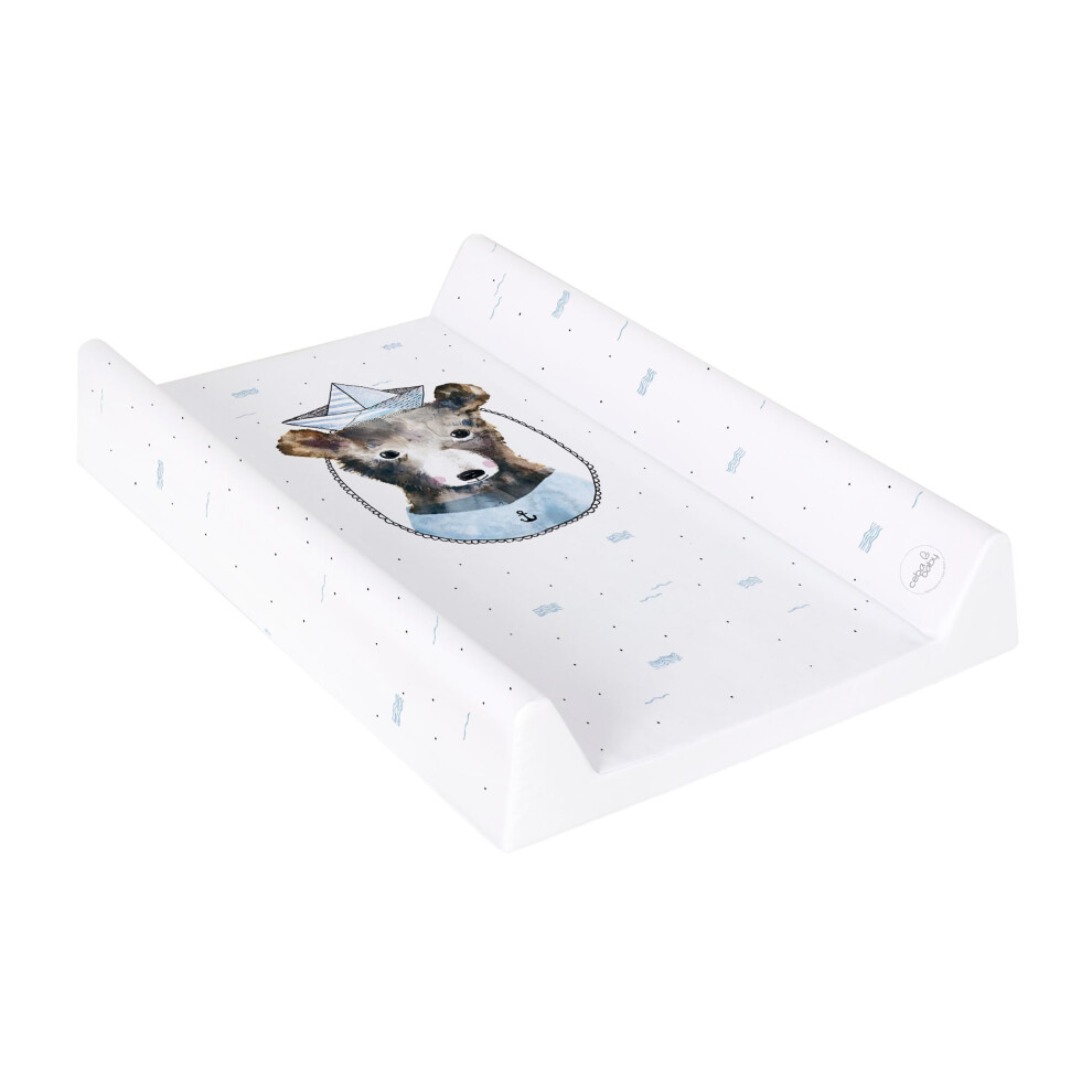 Soft Base Newborn Baby Changing Unit Mat With Raised Edges 50X70 Cm (Bear Sailor) Baby Comfort